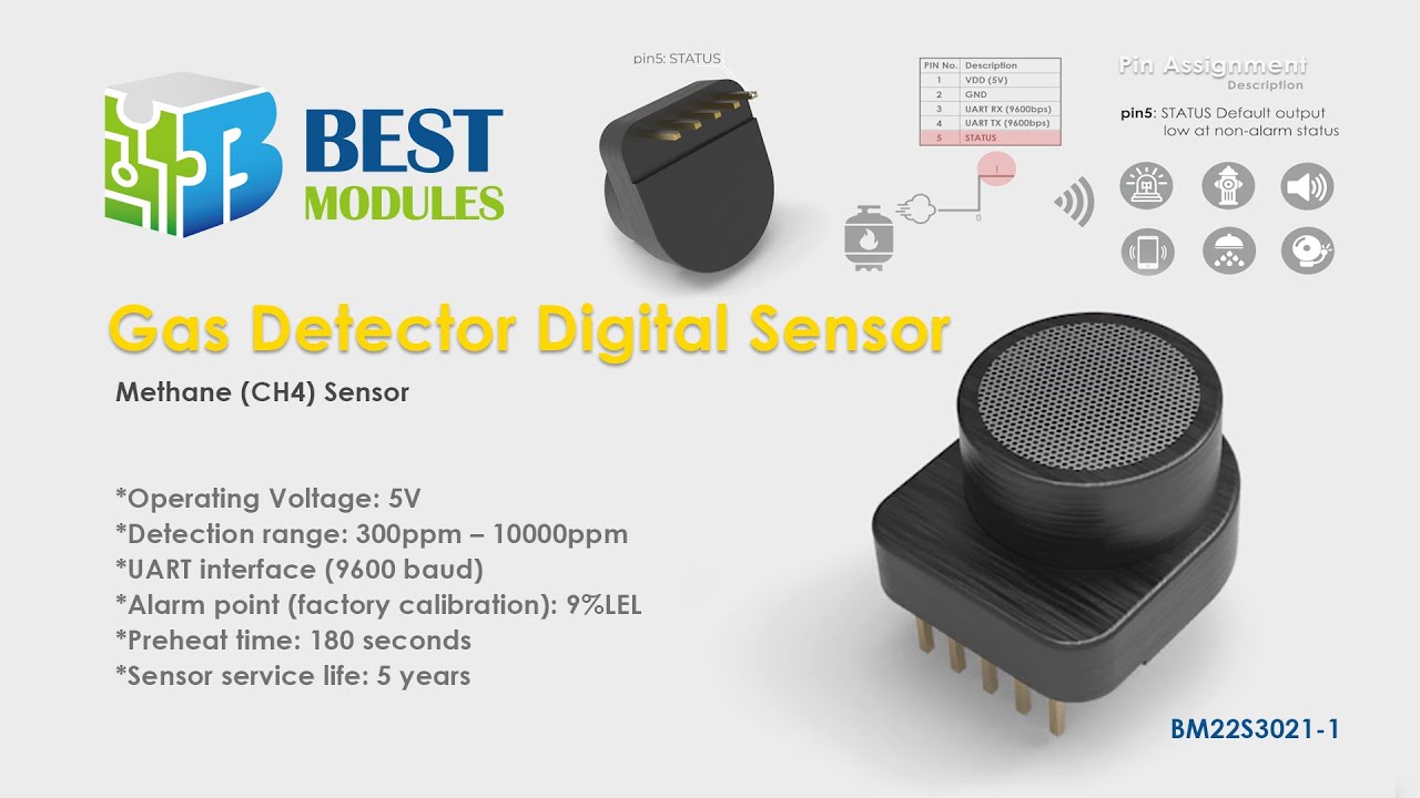 BM22S3021-1 Gas Detector Digital Sensor