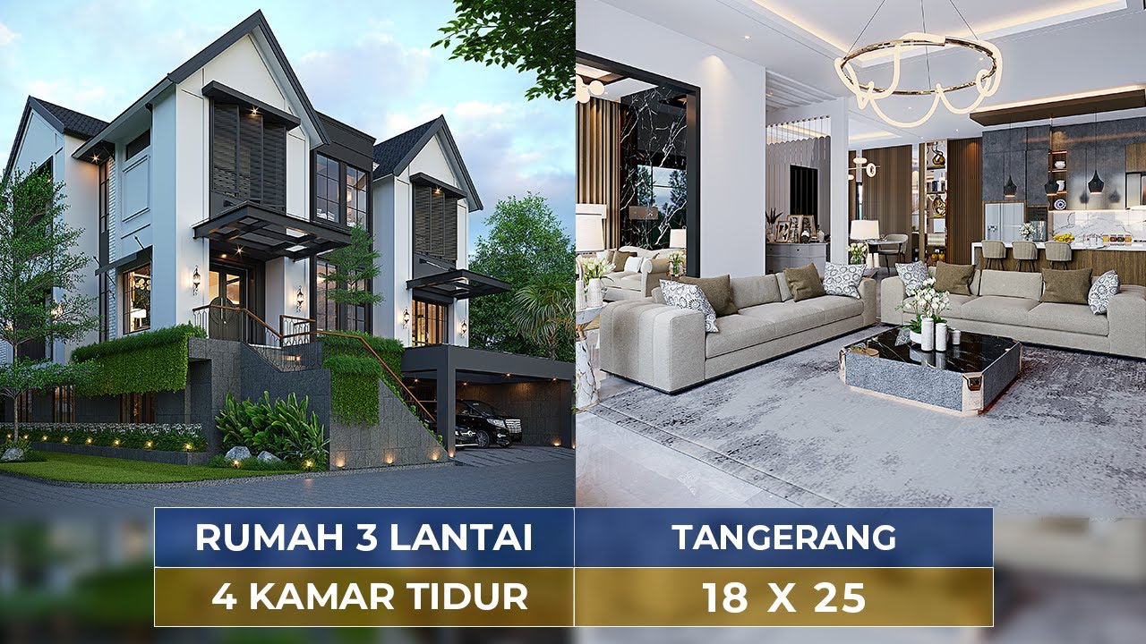 BAGAI DALAM FILM, BEGINI MEWAHNYA DESAIN HUNIAN MODERN AMERICAN KLASIK DI TANGERANG! - JASA ARSITEK