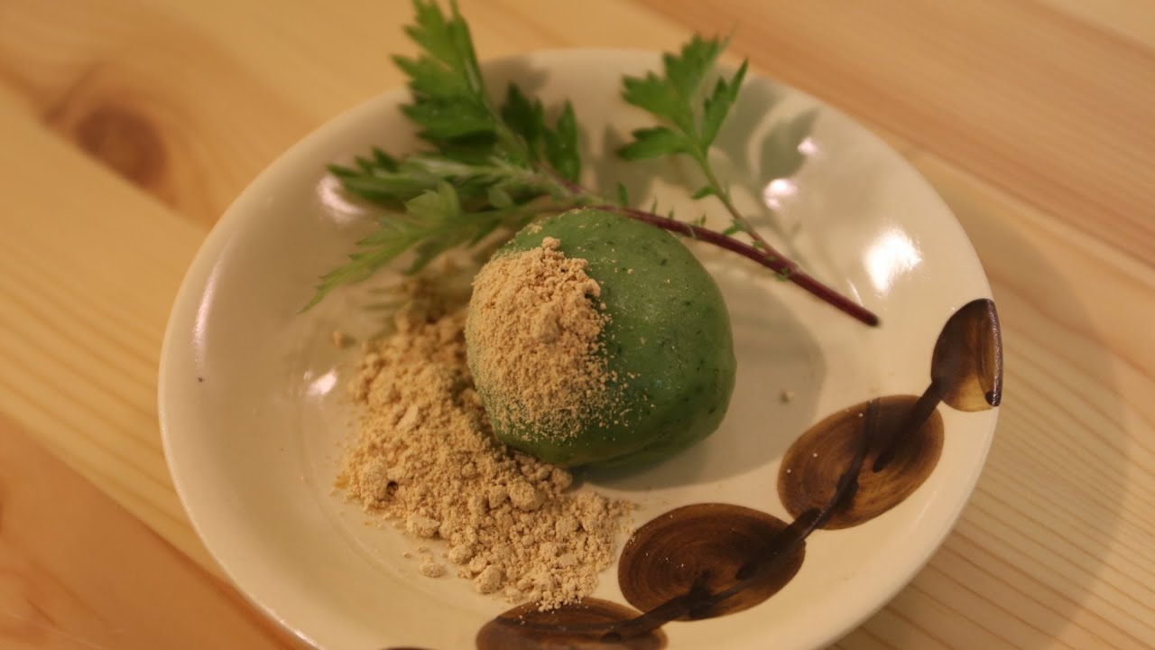 How to make Wagashi Kusamochi Japanese Traditional Mochi Candy