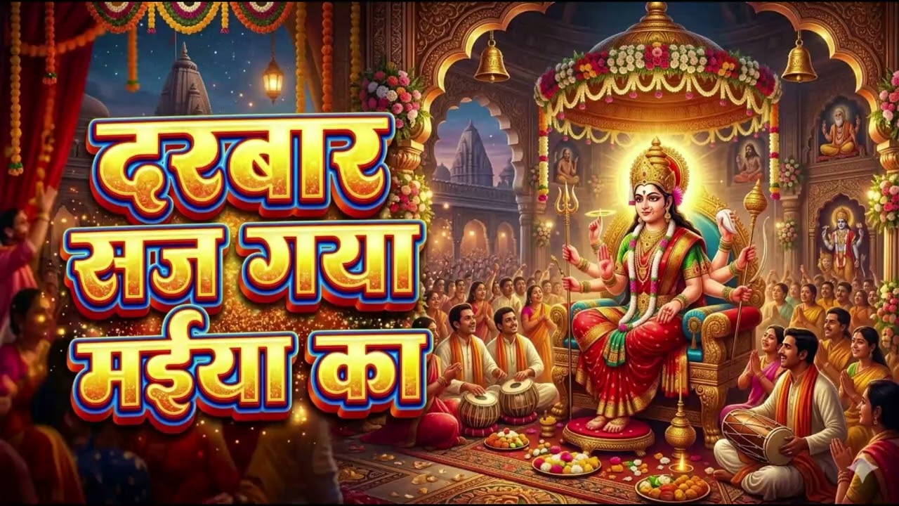 माँ अम्बे का भजन सुनते ही मन होगा शांत नवरात्रि स्पेशल 2026 भक्ति गीत दरबार सज गया मईया का #navratri