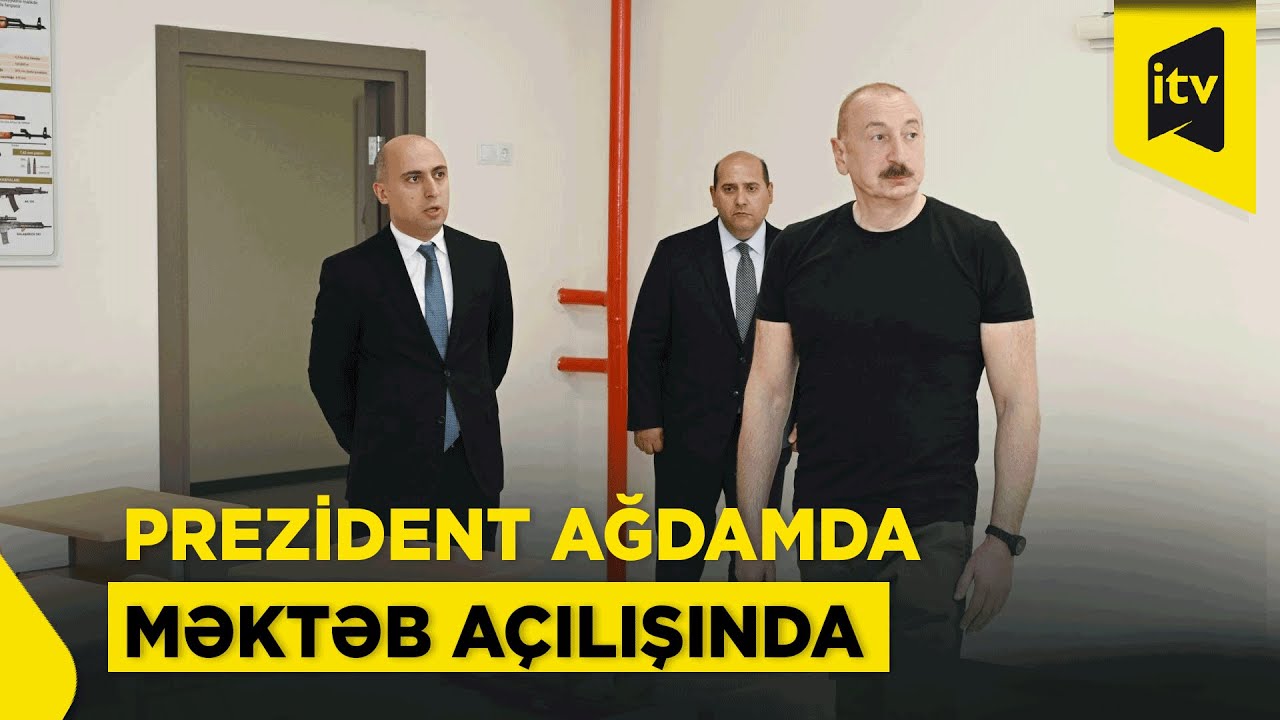 Ağdam şəhər 1 nömrəli tam orta məktəbin binasının açılışı olub