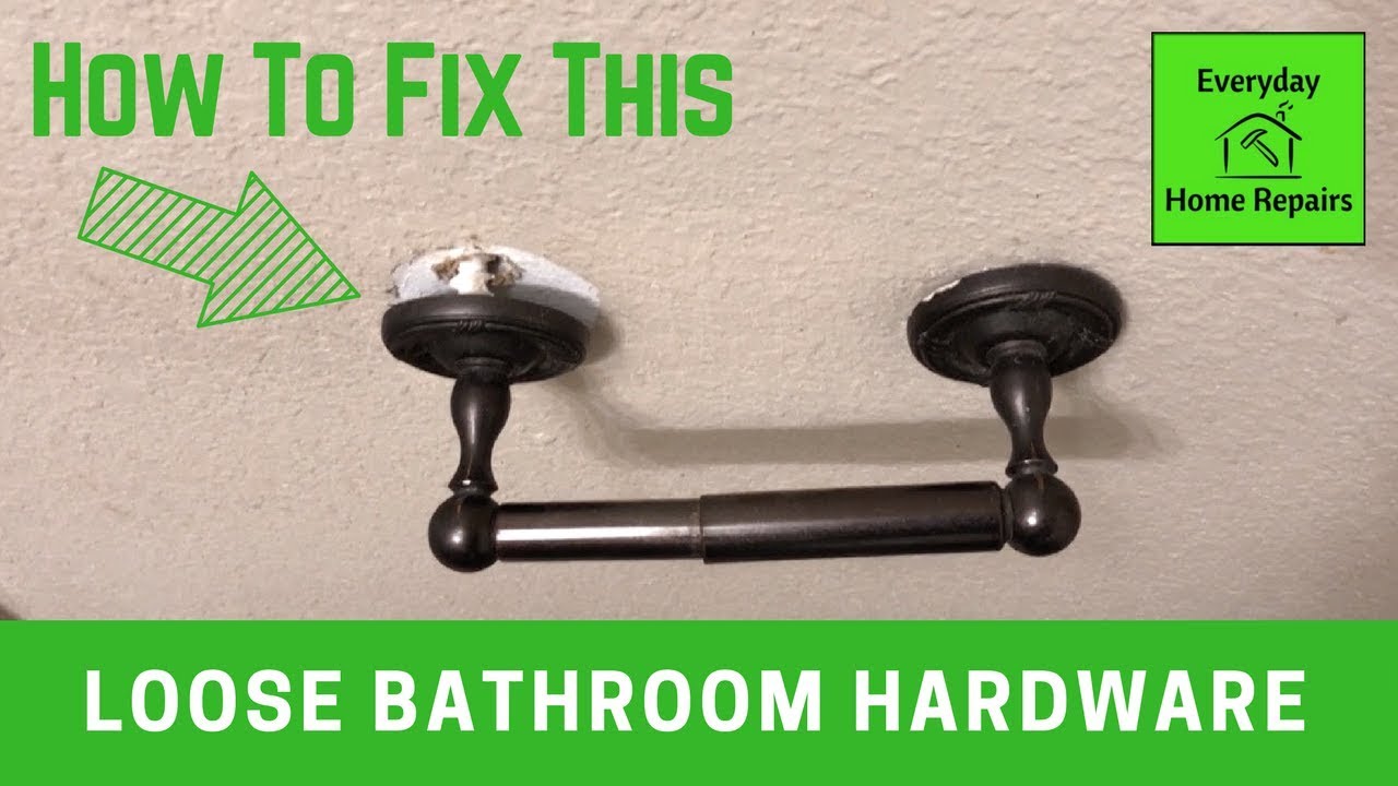 How to Fix a Loose Toilet Paper Holder or Towel Rack