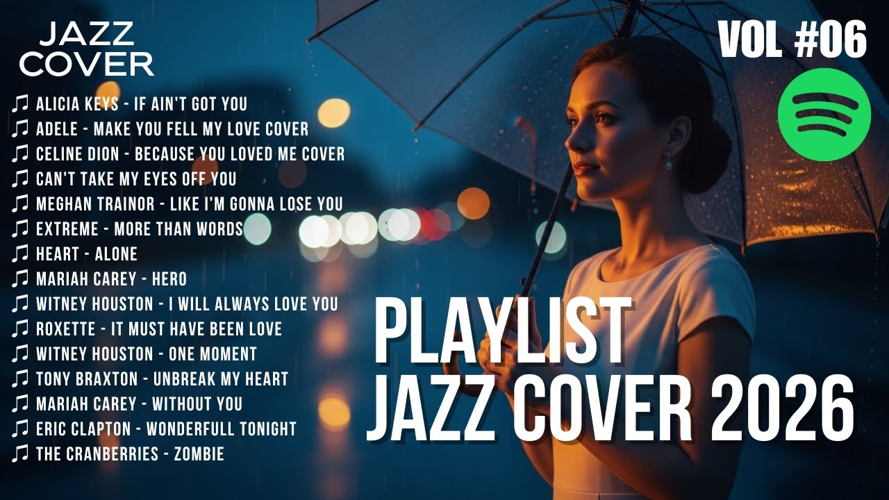 [JAZZ COVER PLAYLIST] ♫ Soft Lights | Late Night Jazz Romance 2026