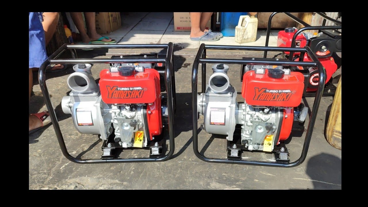 2 units Yamasaki 3x3 Diesel Water Pumps. #kubota #yanmar #kawasaki #kuliglig