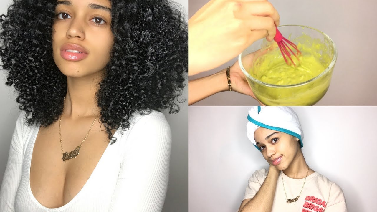 DIY AVOCADO DEEP CONDITIONER FOR DRY/DAMAGED CURLY HAIR !