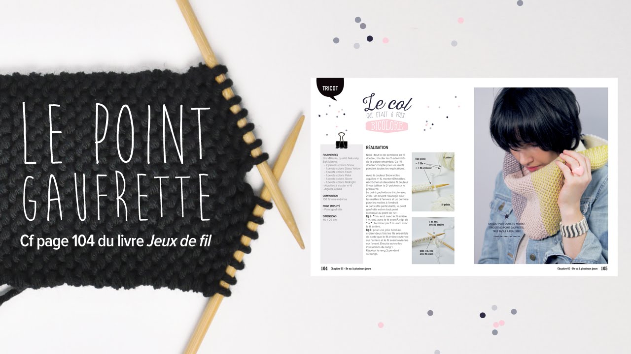 Jeux de fil - Le point gaufrette