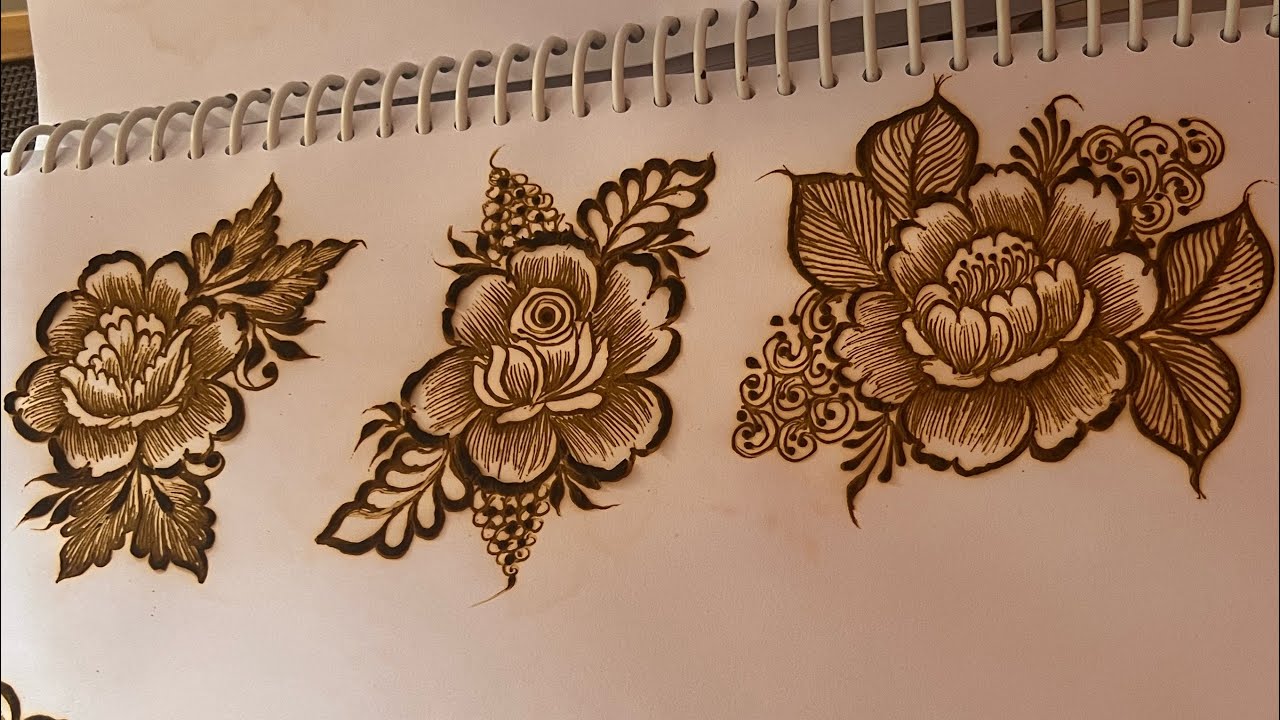Different types of flowers learn with @Khatoon.Mehendiartist @mehendi_makeupbykhatoon