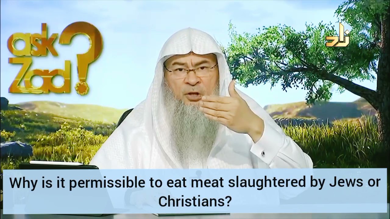 Why is it permissible to eat meat slaughtered by Christians & J*ws, they don't say Bismillah - Assim