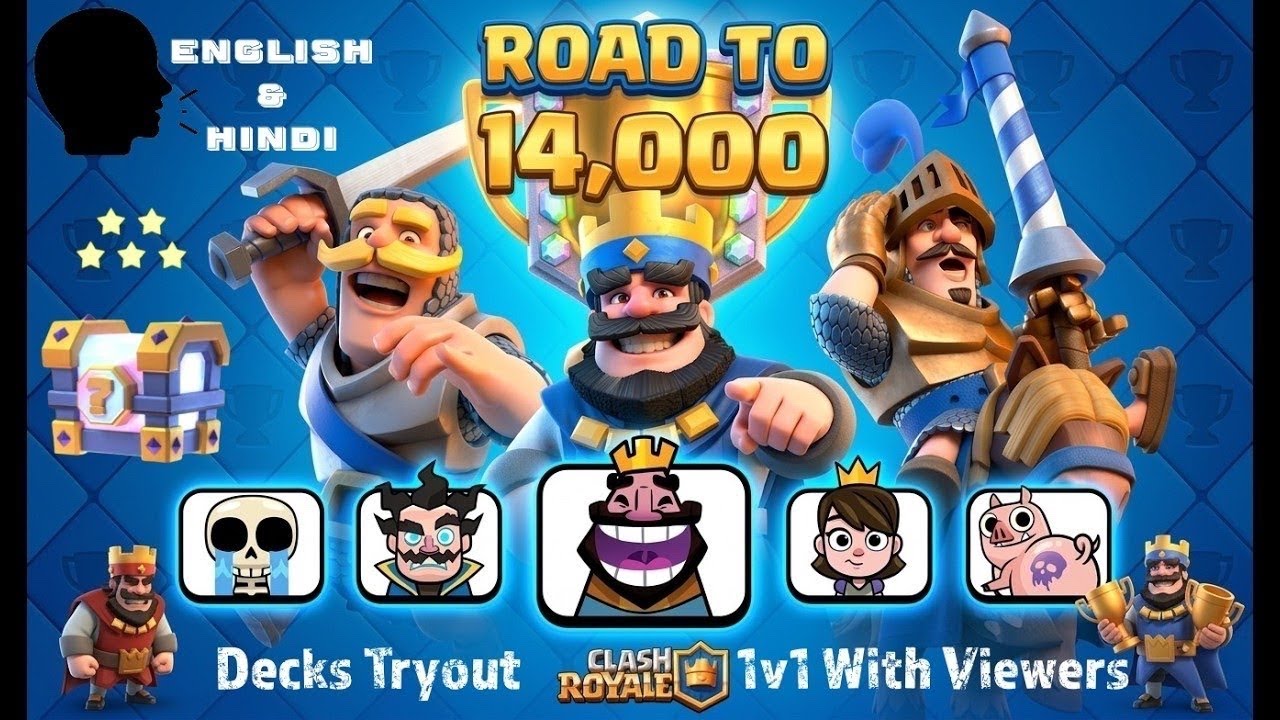 LETS CLASH | 1v1 With Viewers 🤺 | Deck Tryout… 🗣️Hindi & English | 1400k🏆 ...?