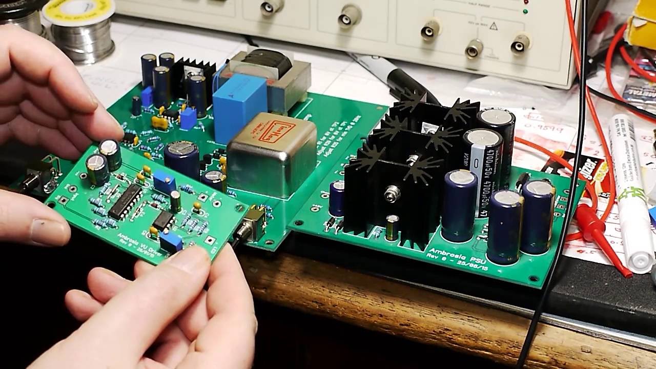 DIY microphone preamp project - VU meter driver