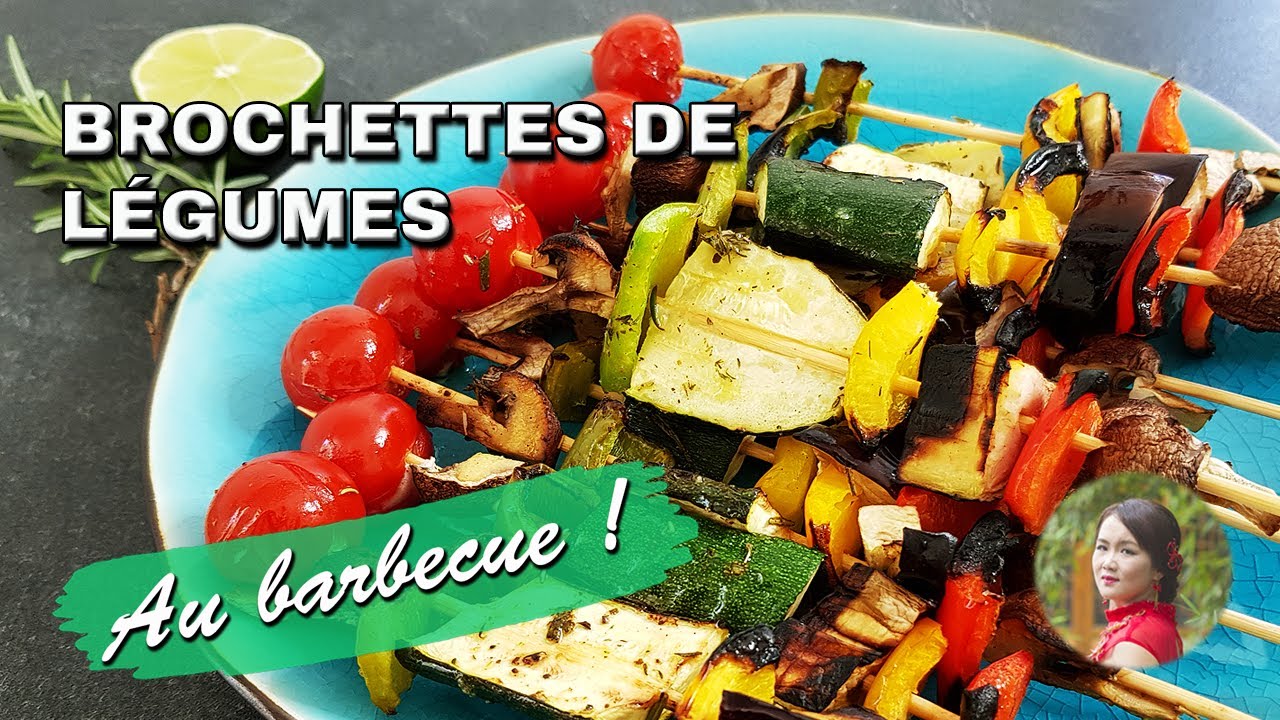 BROCHETTES DE L&Eacute;GUMES AU BARBECUE 【Sauce barbecue maison !】