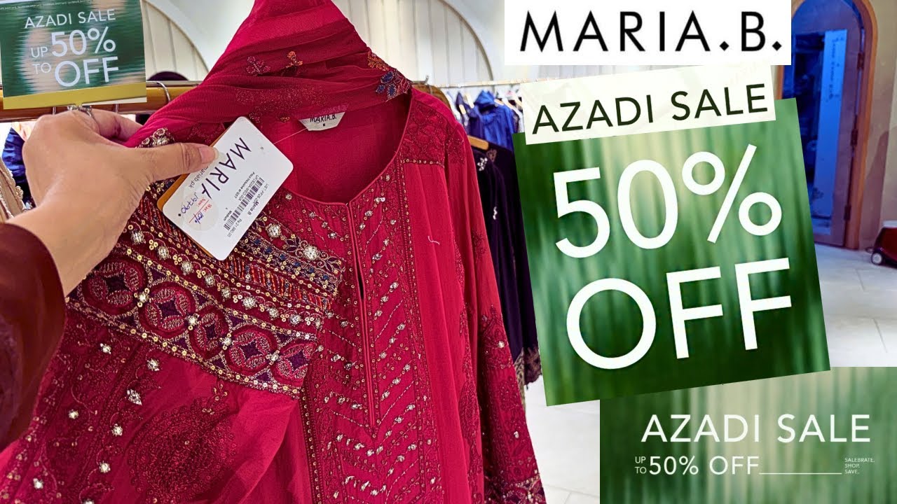 🇵🇰Maria.B 50%OFF GRAND AZADI SALE 2026😱📣 Maria B Sale 2026🔥📣😍