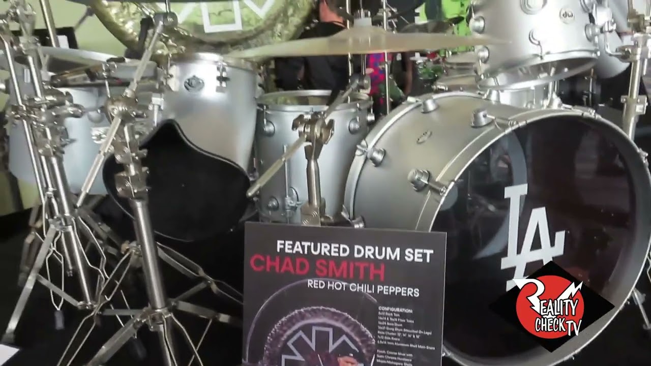 Red Hot Chili Peppers' Chad Smith's drum kit at NAMM show 1/25/26