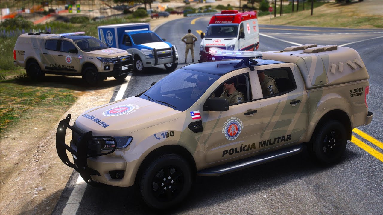 OPERAÇÃO da PMBA TERMINA em PERSEGUIÇÃO + CONFRONTO | GTA 5 POLICIAL