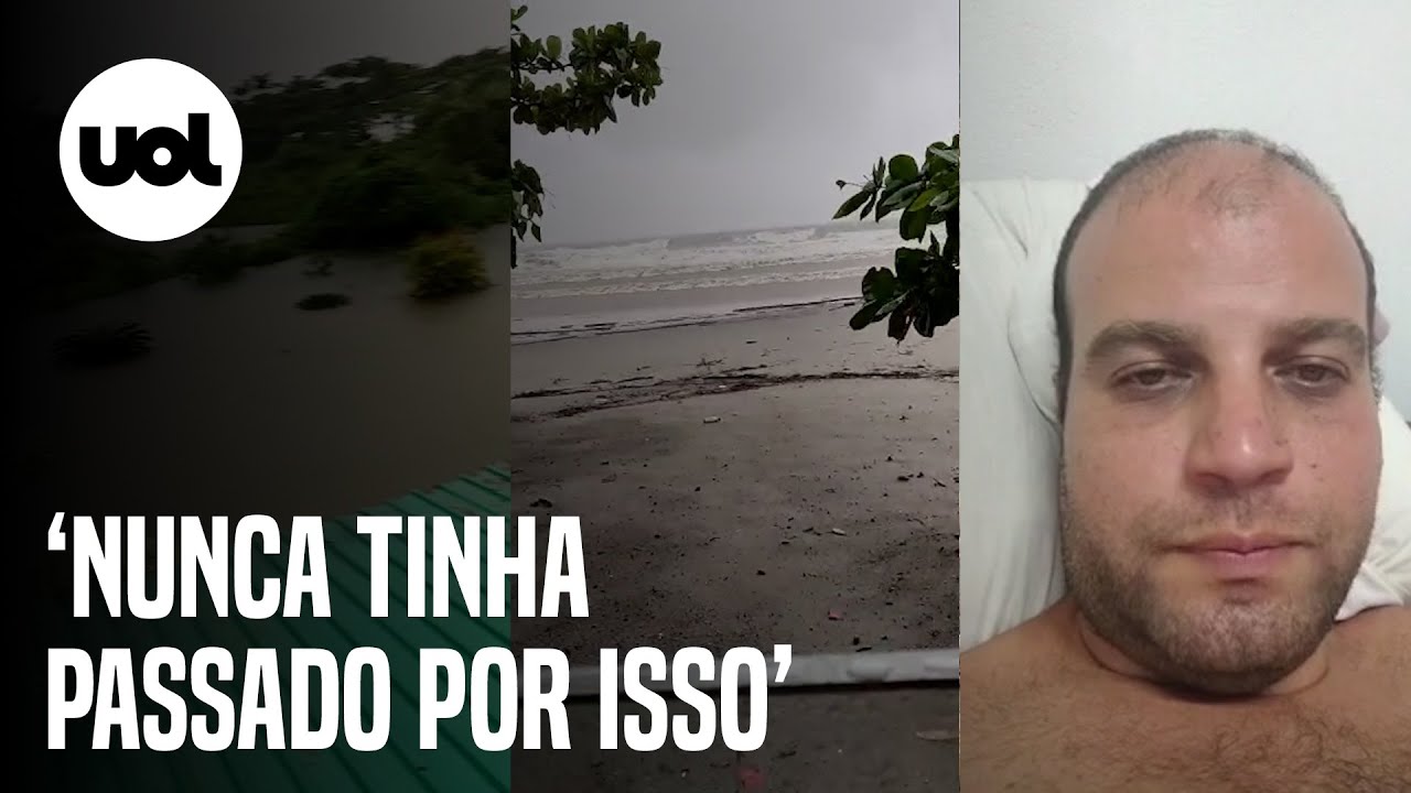 Chuvas no litoral de São Paulo: Gerente de hotel mostra destruição causada pelas chuvas