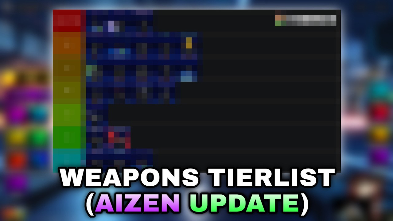 (AIZEN UPDATE) Weapons Tierlist || ANIME FINAL QUEST ||