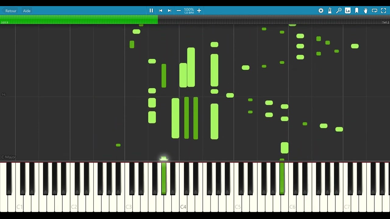 Oscar peterson - Nikas dreams - piano jazz synthesia