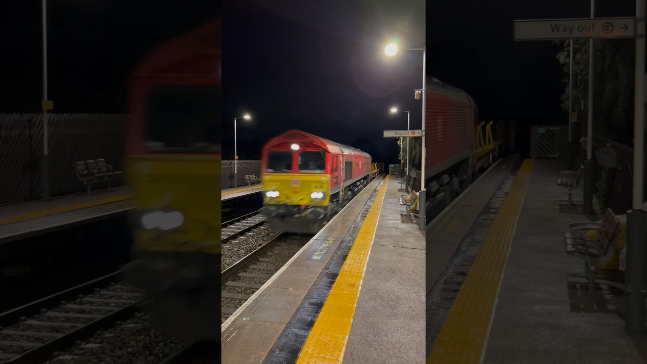 Class 66 DB CargoUK 66185 &lsquo;DP World London Gateway&rsquo; Pass at Willington #trainspotter #shorts #train