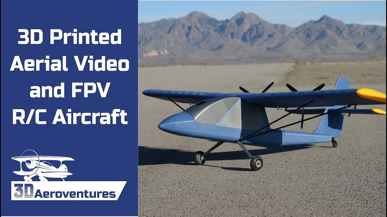 3D Printed Aerial Video and FPV R/C Aircraft - Introducing the SportCam