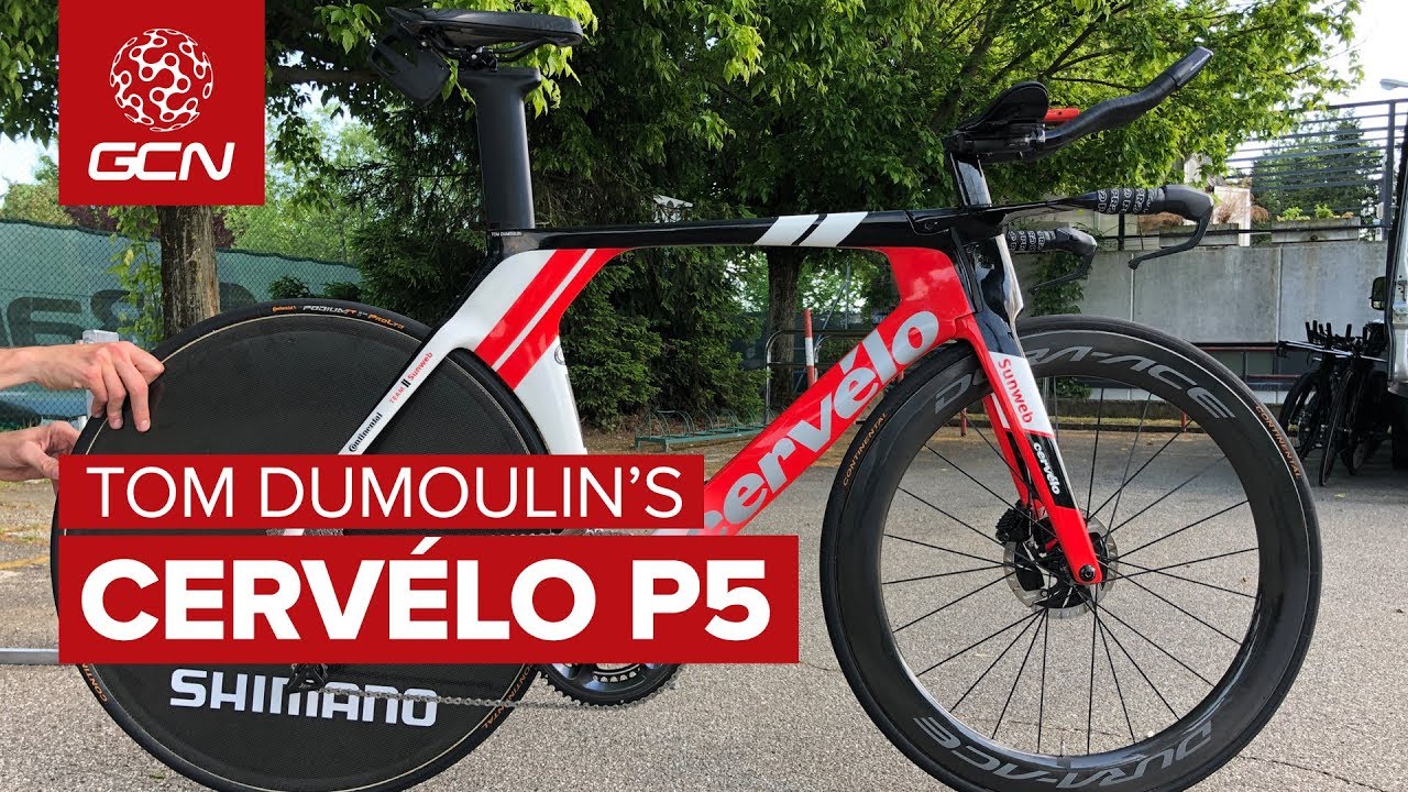 Tom Dumoulin's NEW Cervélo P5 Time Trial Bike