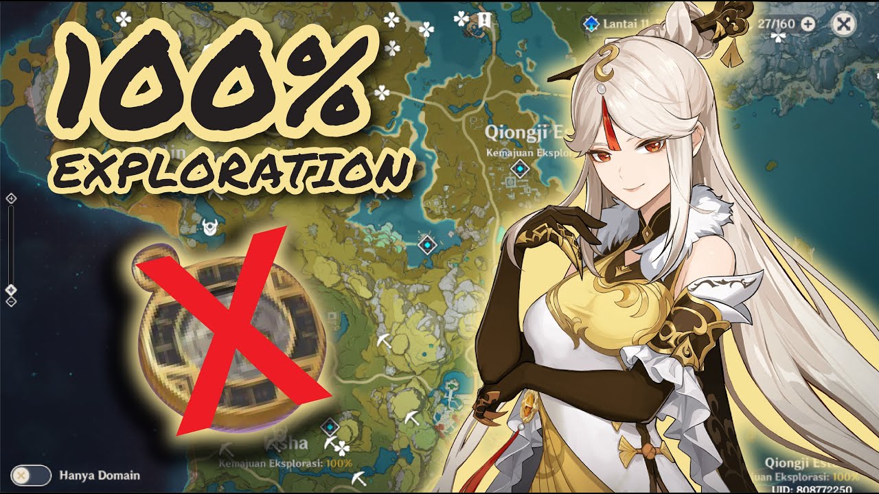 LIYUE HARBOR 100% EXPLORATION WITHOUT COMPASS | Genshin Impact