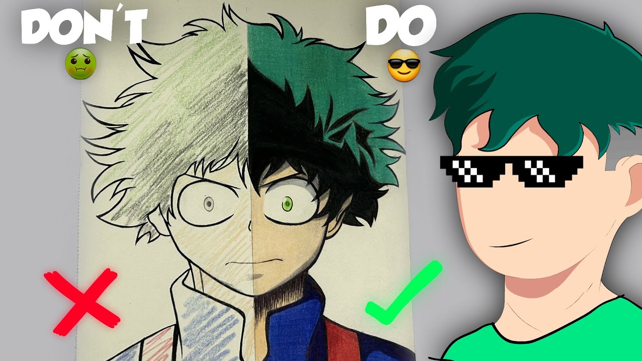 How To Use Pencil Colours In Your Anime Drawings Easily!!!