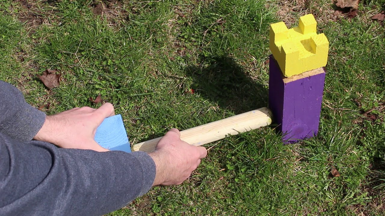 How to build and play Kubb. A great stay at home project.