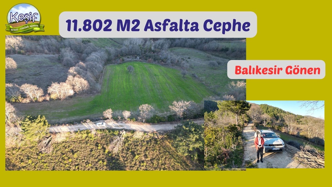 Keşif Arazi 11.802 M2 Tarla. Balıkesir  1.500.000