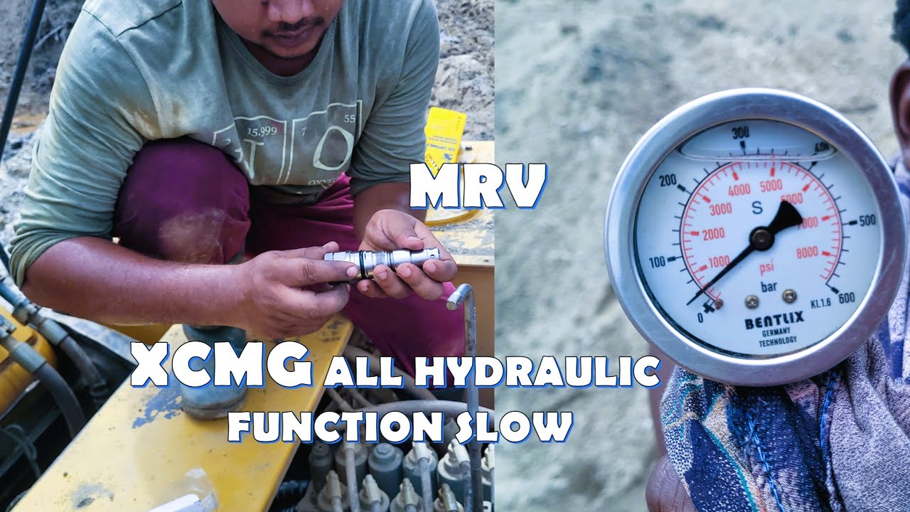 XCMG ALL HYDRAULIC FUNCTION SLOW | BOOM NOT WORKING | HYDRAULIC PROBLEM | EXCAVATOR WORKING IS SLOW