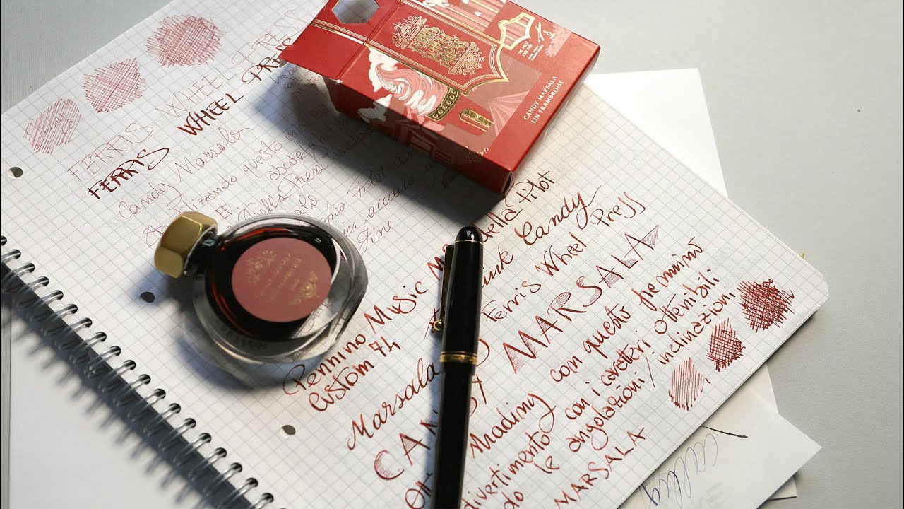 Ferris Wheel Press Candy Marsala ink - full test