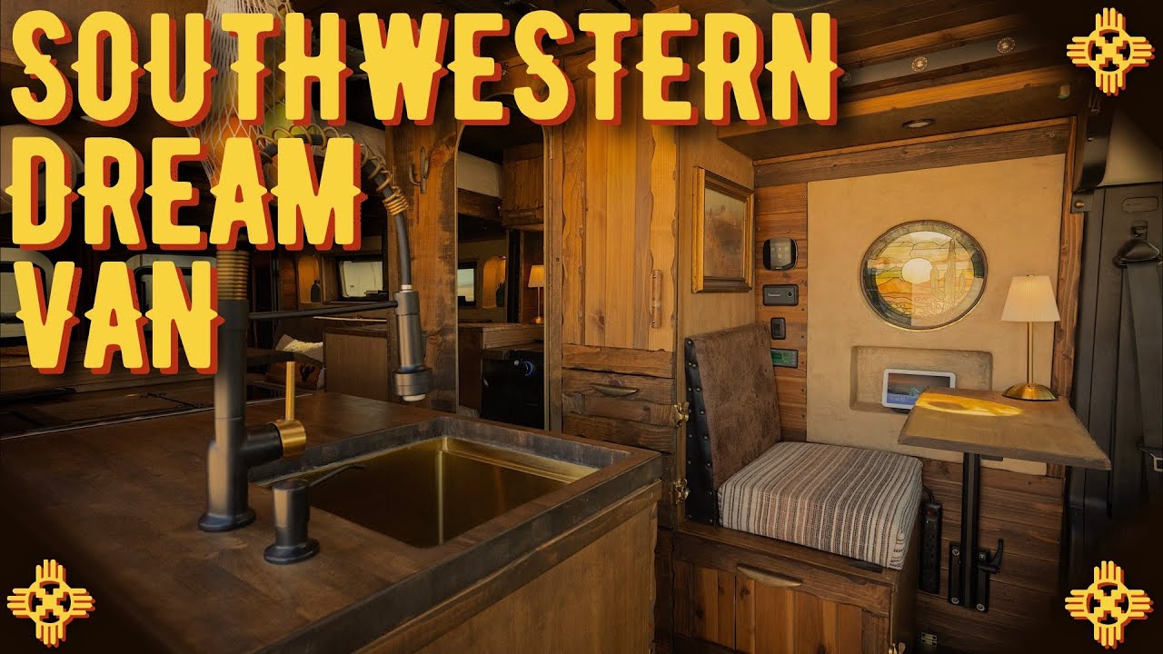 AMAZING Southwestern Style Van Build | 4k Van Tour
