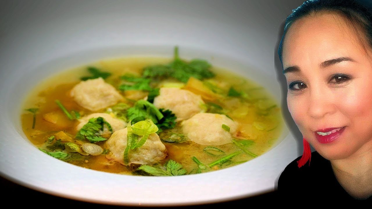 Chicken Meatball Soup Chinese Style