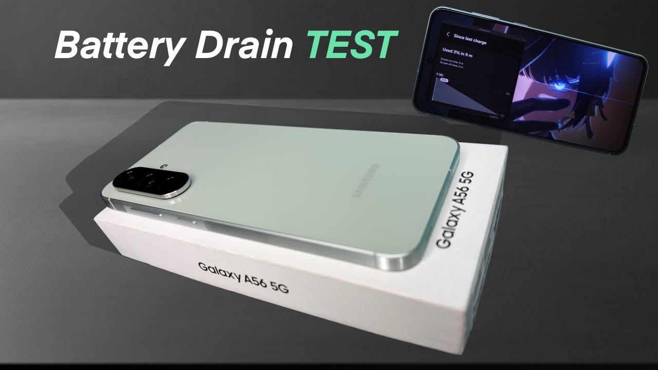 ASMR: Samsung A56 Extreme Gaming Battery Drain Test!