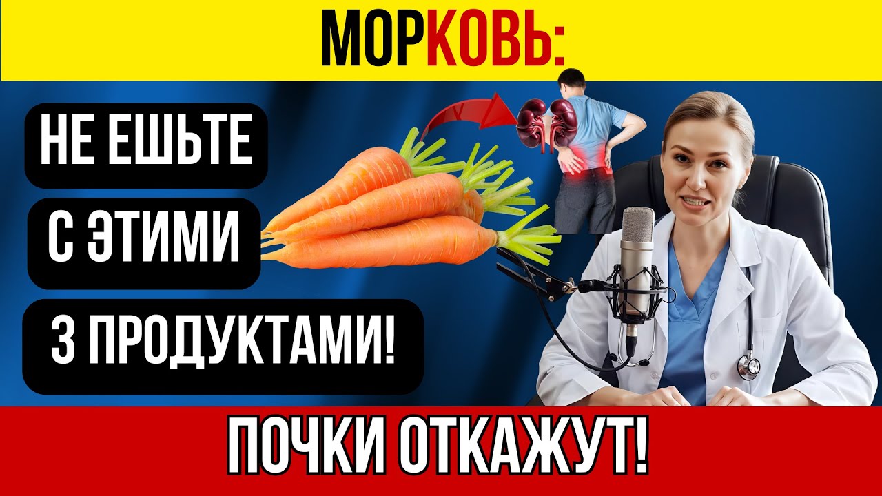 Морковь с «этим» — яд для почек! ТОП-3 опасных сочетаний
