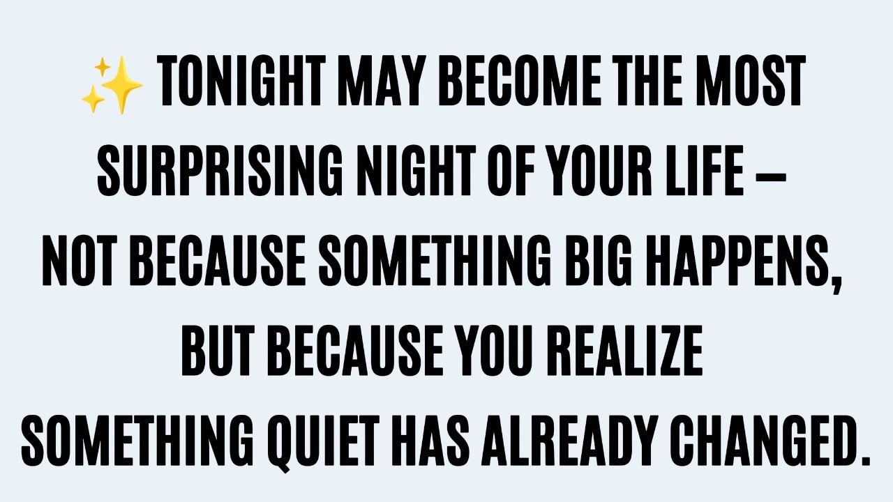 Tonight Will Be the Most Surprising Night of Your Life—Only If You Open This Now.