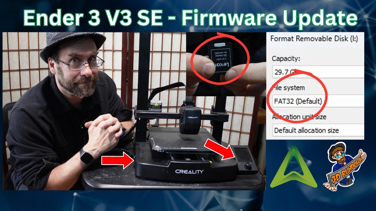 Как обновить прошивку на 3D-принтере Creality Ender 3 V3 SE