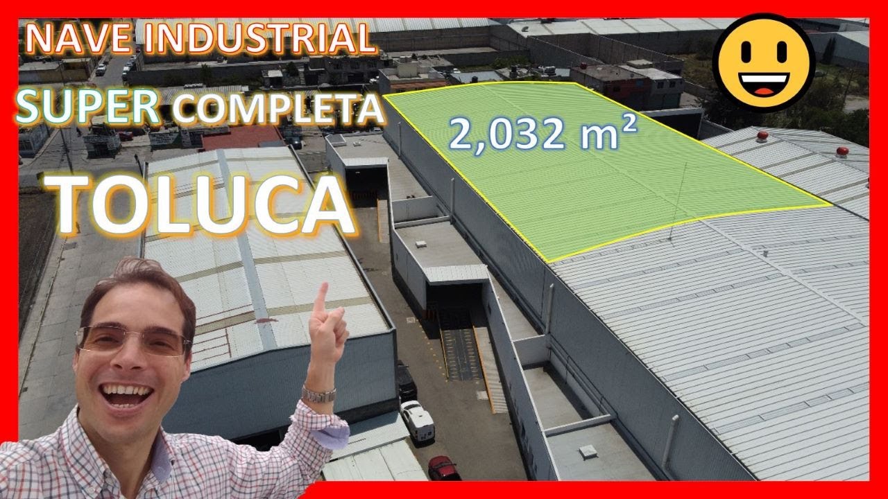 Renta Nave Industrial Toluca. 2,032 m², Lo tiene todo para empezar a trabajar INMEDIATAMENTE