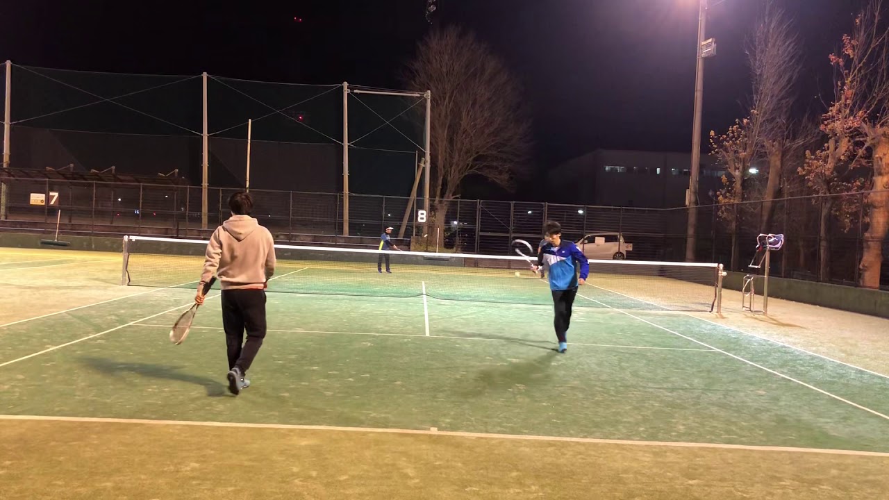 【ソフトテニス】T橋vsあゆタロウの打ち合いが凄すぎて圧巻。ノー編集すんません。