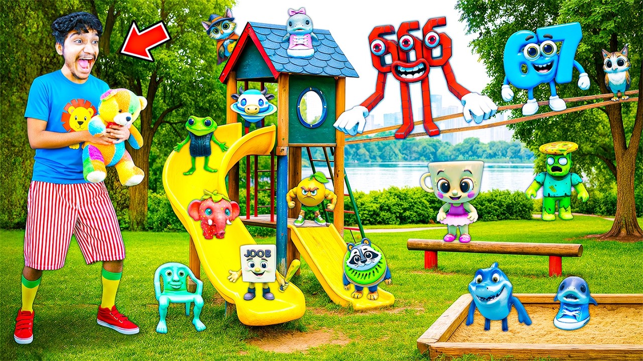 Can I Find 29+ Baby Brainrots Hiding in the Playground 🤔
