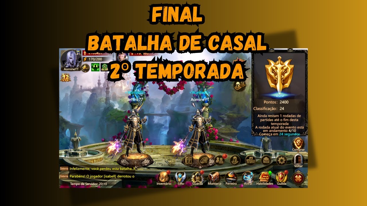 Ultima Rodada Batalha de Casal 2 TEMP - Wartune Ultra