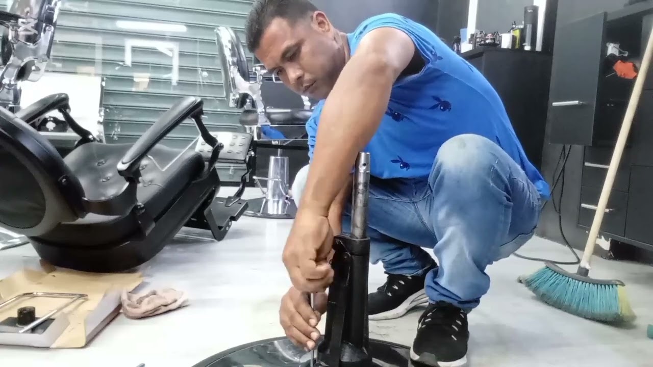 Así hice el mantenimiento de una silla clásica barbería,, CARACAS VENEZUELA