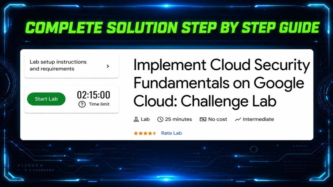 Implement Cloud Security Fundamentals on Google Cloud: Challenge Lab | GSP342 | Arcade 2026  |