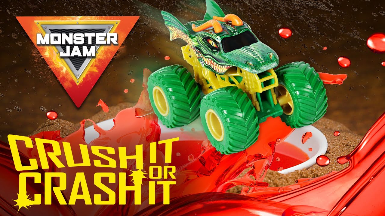 Does Dragon Splash Down in Lava? / Monster Jam Crush It Or Crash It! / Episode 5