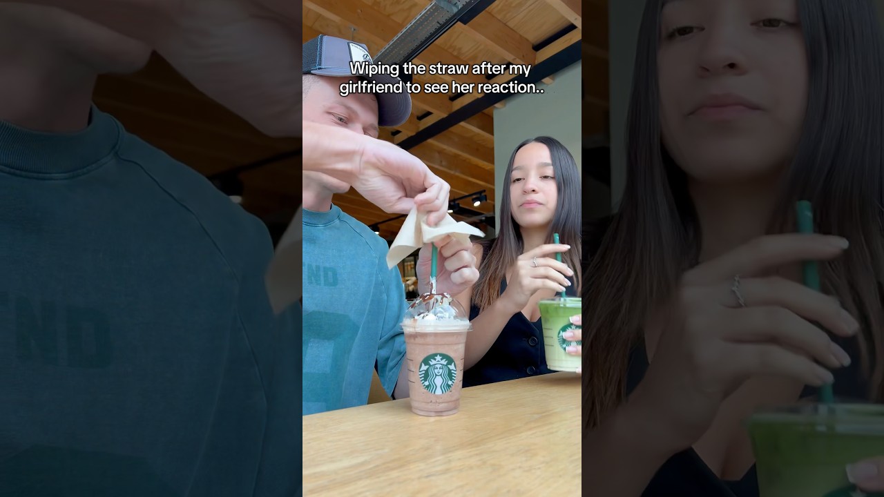 ВЫТИРАЮ СОЛОМУ ЗА МОЕЙ ДЕВУШКОЙ, ЧТОБЫ ПОСМОТРЕТЬ НА ЕЕ РЕАКЦИЮ.. #смешно #шорты