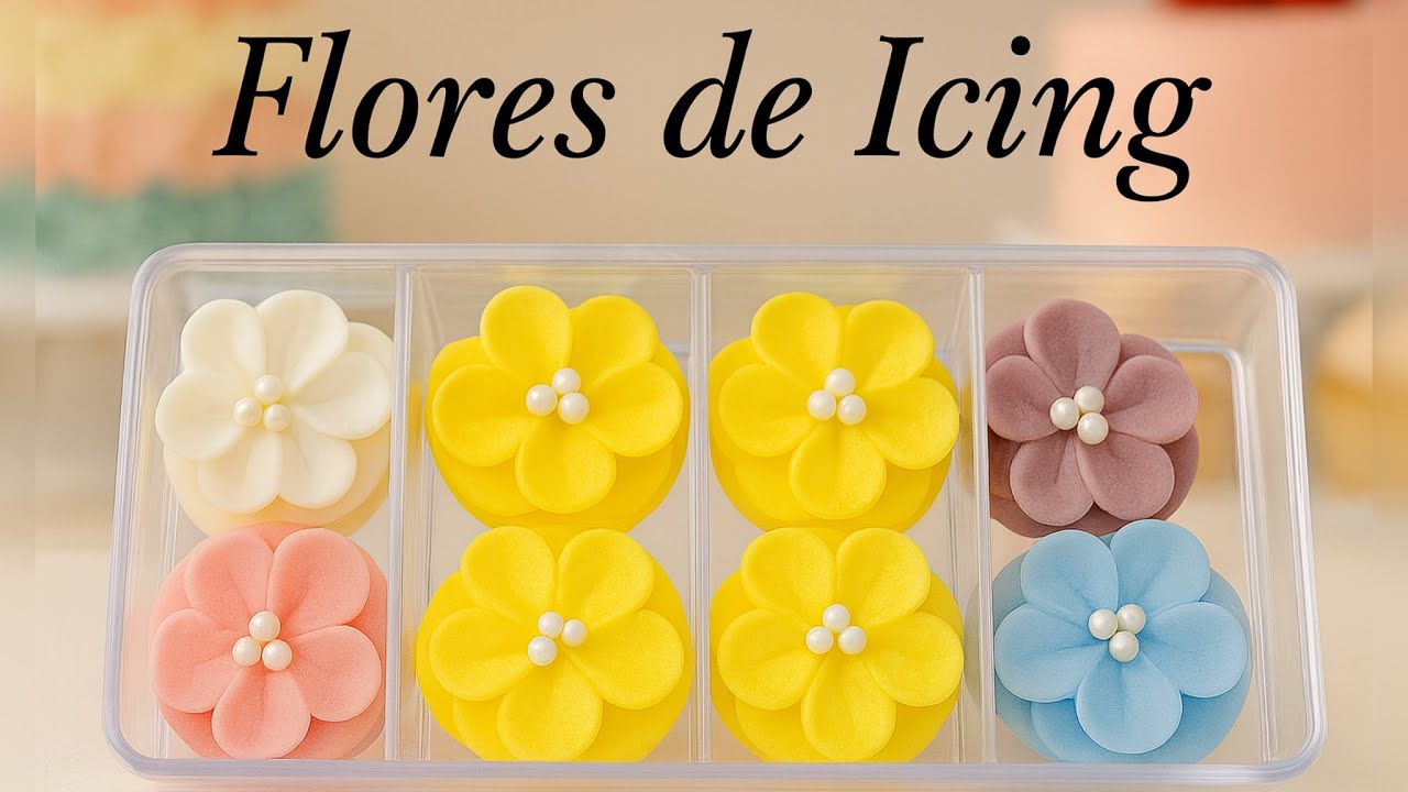 Como hacer flores de royal icing super fácil