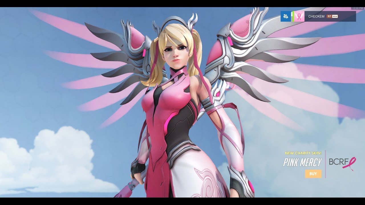 Pink Mercy skin and emotes