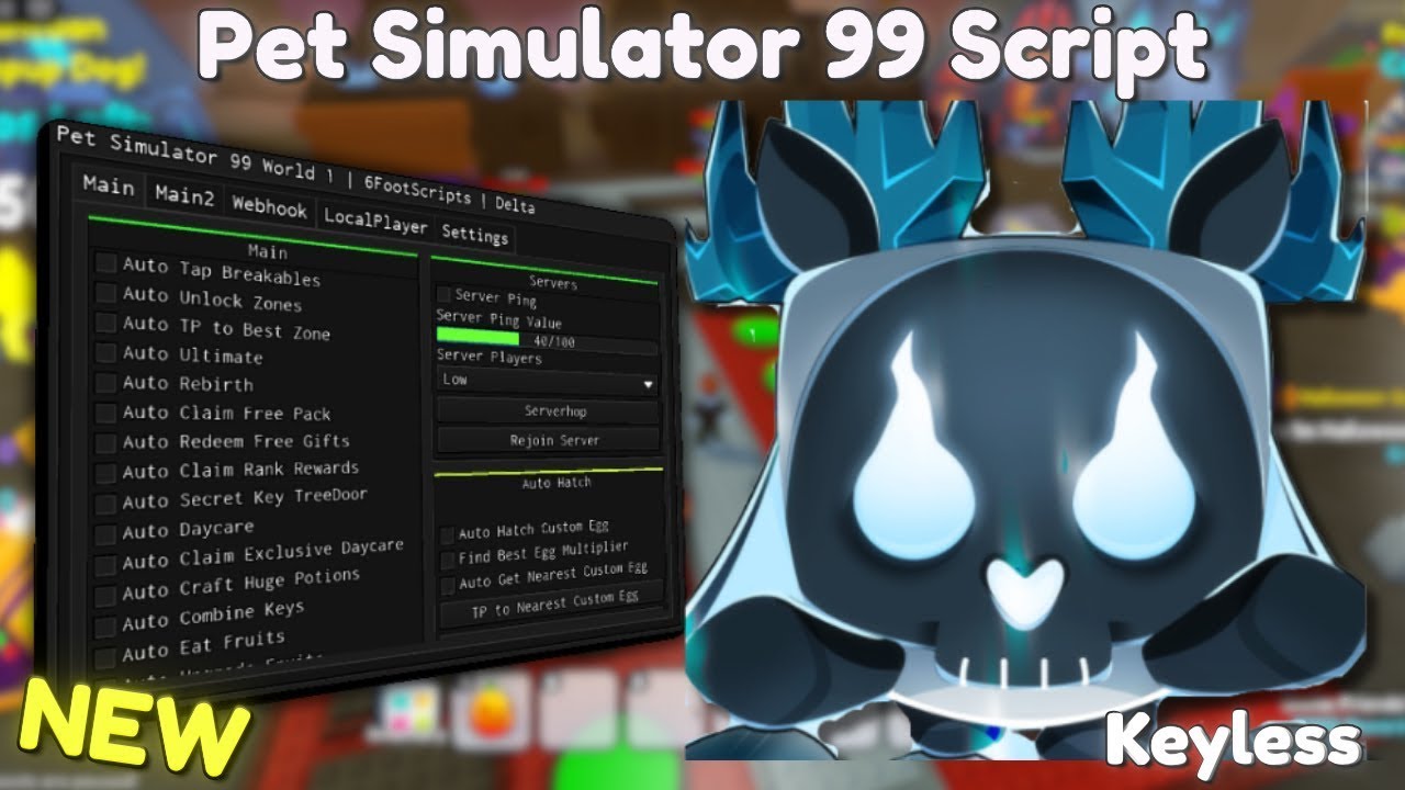 ⚡ OP Pet Simulator 99 Script (PASTEBIN) 👻 | HALLOWEEN EVENT Autofarm | Fast Open Eggs!  #petsim99