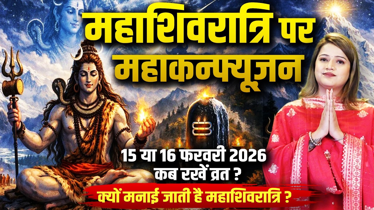 Maha Shivratri पर महाकन्फ्यूज़न 15 या 16 फरवरी 2026 कब रखें व्रत ? #mahashivratri2026