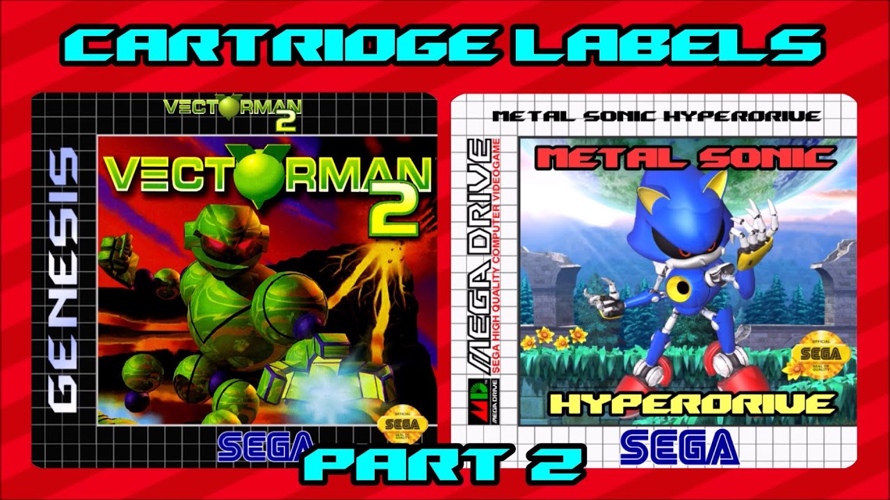 D.I.Y. Sega Genesis & Mega Drive custom cartridge labels. Part 2: Printing and applying the labels.