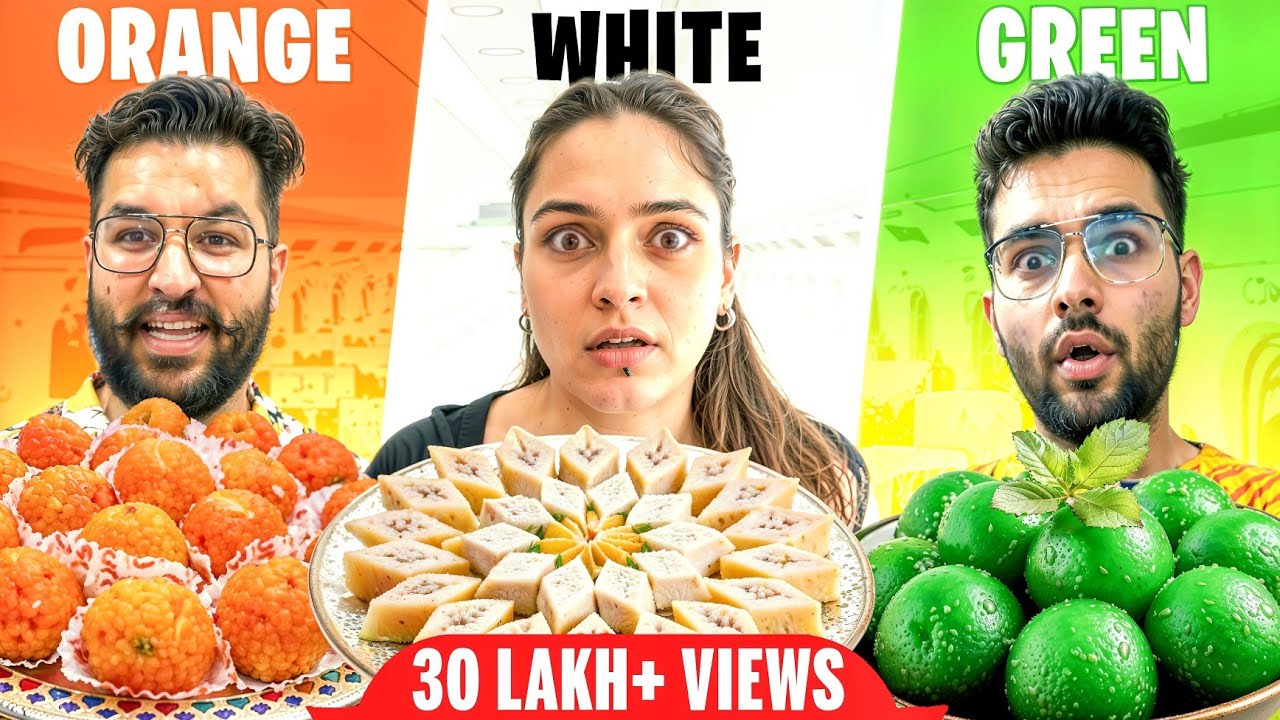 Having Only ONE COLOR of Food 😱 || 60 minute Food Challenge